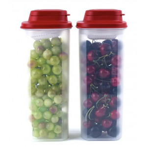 Контейнер «Универсал» (2л) с ситом красная крышка