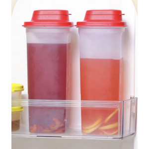 Контейнер «Универсал» (2л) с ситом красная крышка