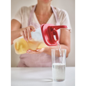 Контейнер «Универсал» (2л) с ситом красная крышка