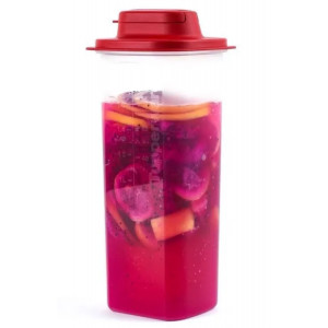 Контейнер «Универсал» (2л) с ситом красная крышка