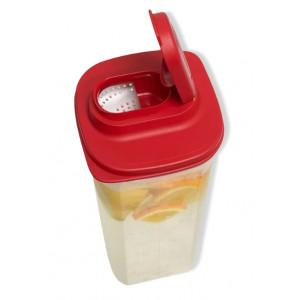 Контейнер «Универсал» (2л) с ситом красная крышка