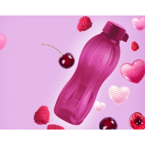 Эко-бутылка (500мл) без клапана малиновая