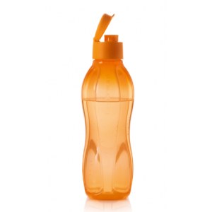 Эко-бутылка с клапаном (750мл) оранжевая