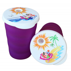 Стакан «Очарование» (330мл) малиновый 1шт.