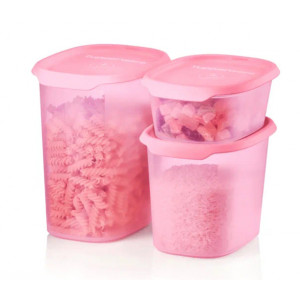 Набор контейнеров «One Touch Fresh» (540мл/1,1л/1,8л) розовые