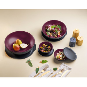 Чаша «Аллегро» (3,5л) чёрная-бордовая