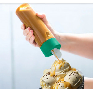 Контейнер для соуса «Гармония» (360мл) с зелёной крышкой Контейнер для соуса «Гармония» (360мл) с зелёной крышкой