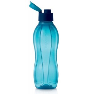 Эко-бутылка с клапаном (750мл) синяя