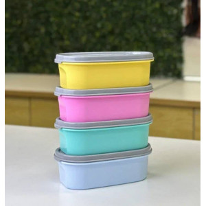 Компактус овальный (500мл) 2шт. оранжевый/зелёный