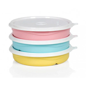 Контейнер с разделителем (310мл) жёлтый Контейнер с разделителем (310мл) жёлтый