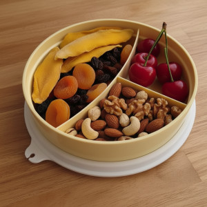 Контейнер с разделителем (310мл) жёлтый Контейнер с разделителем (310мл) жёлтый