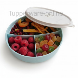 Контейнер с разделителем (310мл) голубой