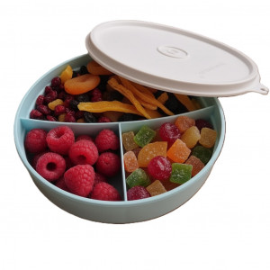 Контейнер с разделителем (310мл) голубой Контейнер с разделителем (310мл) голубой