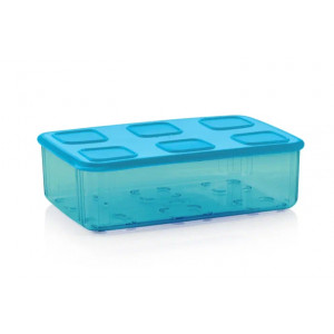 Контейнер «Кристальный» (1,62л) голубой