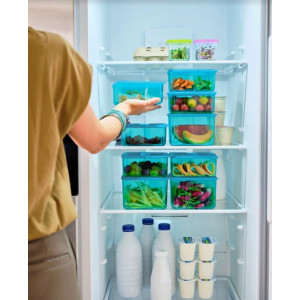 Контейнер «Кристальный» (1,62л) голубой