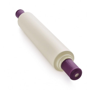 Скалка для раскатки теста без колец малиновая Скалка для раскатки теста без колец малиновая