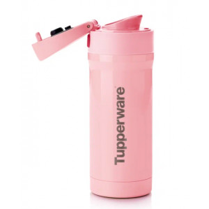 Термокружка в один клик (300мл) розовая